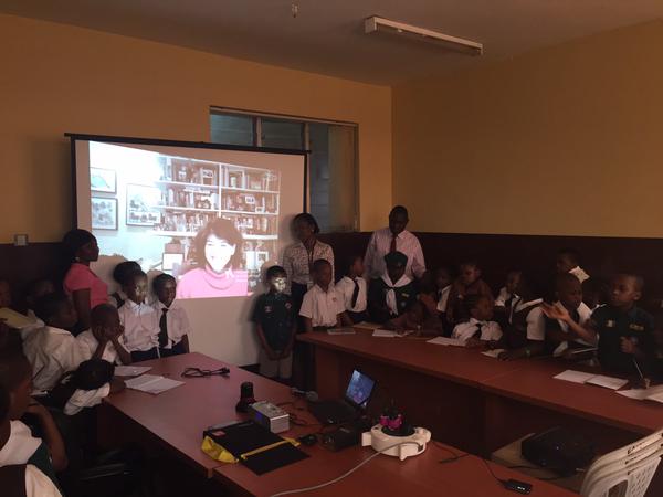 Students in Nigeria via Skype in the Classroom!