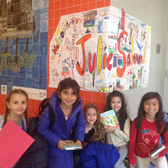 Wonderful artists who made this beautiful sign at PS 276.