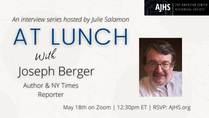 Joseph Berger Author & NY Times Reporter